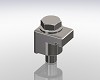 Clamp Single Wal ISO-K, Zinc Plated Steel